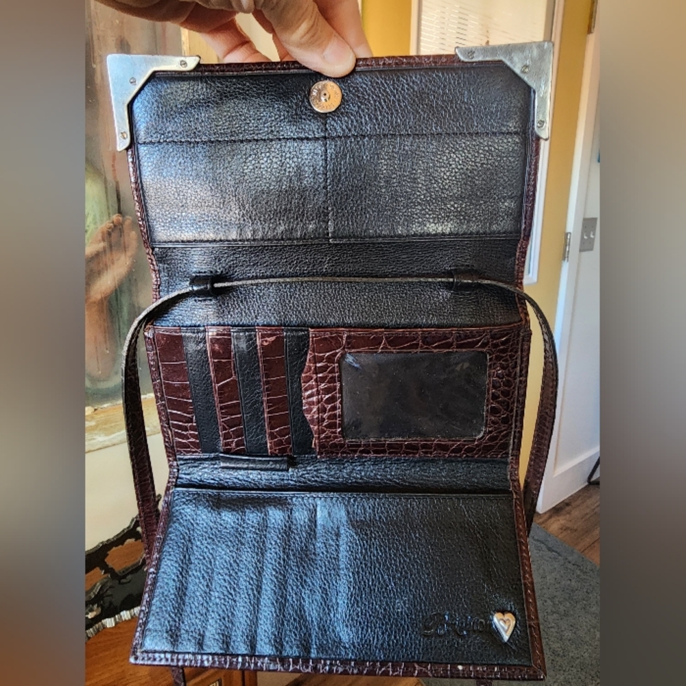 Brighton Black and Brown Leather Women's Bag